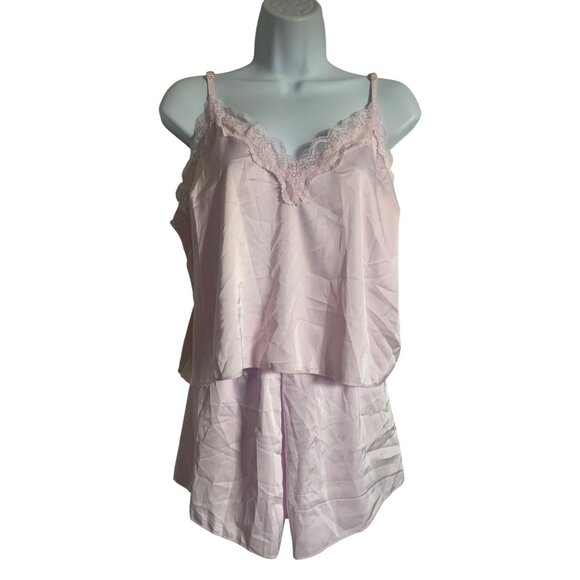 Colsie Other - Colsie Womens Pink Lace Trim Cami & Shorts Set Sleepwear Size XL